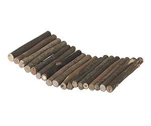 Kerbl Pet Pont en Bois, 13x21cm, pour Petits Animaux, lièvres, Lapins, cochons d'Inde, Polyvalent, en Bois Naturel, à grignoter