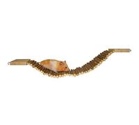 Kerbl Pet Pont pour Hamster, Pont en Bois, 57x7cm, Bois Naturel, avec Crochet de Fixation, Utilisation Flexible