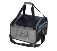 Kerbl Pet Sac de Transport Auto Vacation, Sac de Transport pour Chien, Gris, Bleu, 44x35x30cm, Tissu Oxford, Chiens, Coussin de Sol Lavable