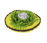 Kerbl Pet Tapis à renifler Bowl Jaune/Vert/Blanc, Ø60cm