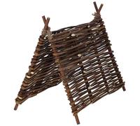 Kerbl Pet Tipi Tente Nature, pour Lapins et rongeurs, Matières premières Naturelles, Refuge, Protection Solaire, Intérieur et extérieur, Nature, 37x27 cm