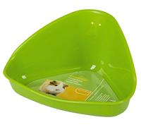 Kerbl Pet Toilettes d'angle pour Cage de Petits Animaux, Toilettes pour rongeurs, 16 x 11 x 8 cm, Vert foncé, en Plastique, faciles à Nettoyer, Peu encombrantes
