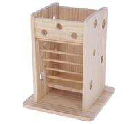 Kerbl Pet Tour à Foin et légumes, pour Les Lapins, Produit 2 en 1, Remplissage Facile, pour l'intérieur et l'extérieur, Support Robuste, Nature, 24x24x30 cm