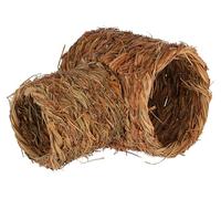 Kerbl Pet Tube d'herbe en 2 Parties, abri pour Petits Animaux, Ø 18cmx24cm + Ø 24cmx30cm, Herbe, rongeurs, sans Fil ni Plastique