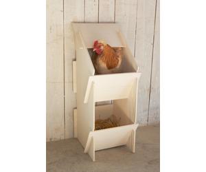 Kerbl Pondoir en bois pour volailles convient pour un total de 10 poules