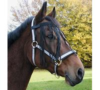 Kerbl Pony Ruban de frange avec fermeture Velcro Noir