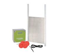Kerbl Porte automatique pour poulailler – Trappe coulissante, kit complet 300×400 mm