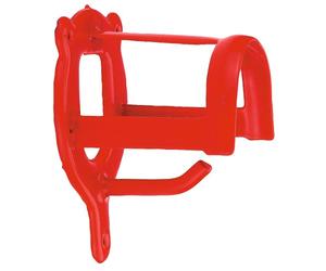 KERBL Porte-Bridon en Meatal pour Cheval Rouge