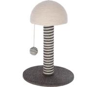 KERBL - Poteau griffoir pour chat - Tronc 42 cm - FUNGHI - Gris/blanc - Sisal - Base : ø 30 cm