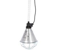 Kerbl Protecteur de lampe infrarouge - Interrupteur économique protecteur en alu. 21cm - max.175W - 5m câble