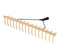 Kerbl Râteau en plastique avec dents de ramassage utilisable avec n'importe quel manche d'outil