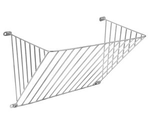 Kerbl Râtelier simple, 40 mm d'espacement des barres pour fixation murale, 67,5 x 41 x 45,5 cm