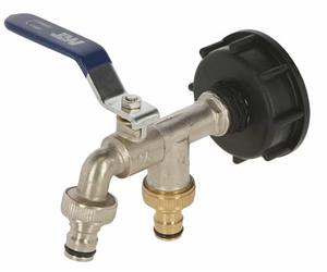 Kerbl Robinet raccordement IBC avec 2 raccords rapides