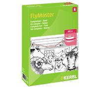 Kerbl Ruban attrape-mouches d'étables, kit complet FlyMaster 400 m de ruban sur enrouleur