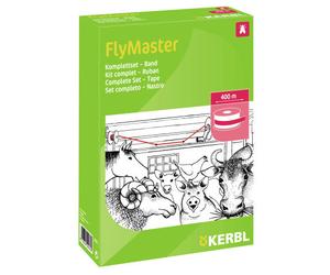Kerbl Ruban attrape-mouches d'étables, kit complet FlyMaster 400 m de ruban sur enrouleur