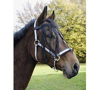 Kerbl Ruban de frange avec fermeture Velcro Noir