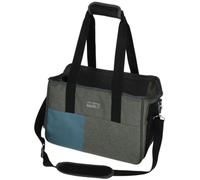 Kerbl sac de transport pour chien gris/bleu - taille unique, bandoulière réglable, coussin amovible