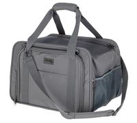 Kerbl Sac de Transport Vacation, Sac de Transport, Caisse de Transport, Gris, 40 x 30 x 27 cm, pour Petits Chiens et Chats jusqu'à 15 kg, adapté au Transport aérien, Extension en Filet, Tissu Nylon