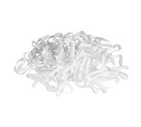 Kerbl Élastiques pour Crinière en Silicone, 500 Pièces - Blanc