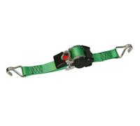 Kerbl Sangle d'arrimage automatique enrouleur - diff. tailles bleu avec crochet en S / vert avec crochet pointu