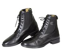 Covalliero Kerbl Schnürstiefelette Monaco Glattleder, Schwarz GR. 43, Bottes d'équitation pour Femme FR:46 Noir - Schwarz (Schwarz; 19-0303)