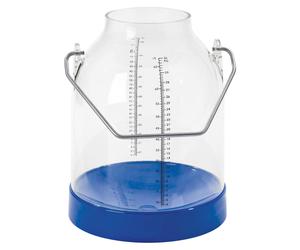 Kerbl Seau à lait en plastique, 30 L avec anse 117 mm, sans couvercle et bleu