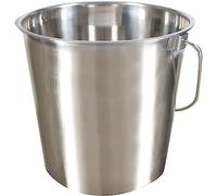 KERBL Seau en Acier Inoxydable pour Élevage/Agriculture Urbaine 8,5 L, argent