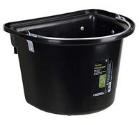 Kerbl Seau Mangeoire avec Anse pour Cheval Noir 12 L