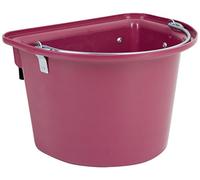 Kerbl Seau Mangeoire avec Anse pour Cheval Rosé 12 L, Taille Unique