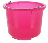 Kerbl Seau pour étable et chantier, transparent, 12 l qualité alimentaire, disponible en bleu/rose