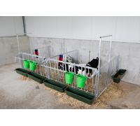 Kerbl Set double pour enclos modulaire Métal galvanisé