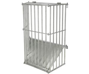 Kerbl SlowFeed Plus Râteau à Foin en métal à Fixation Murale pour Chevaux, entraxe 5 cm, Dimensions 81 x 41 x 114 cm, pour env. 14 kg de Foin