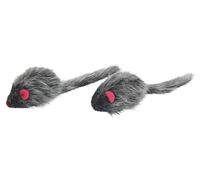 Kerbl Souris Poilue Poils Longs pour Chat 6,5 x 2,5 cm 2 Pièces