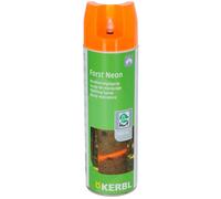 Kerbl Spray de marquage forestier néon, 500 ml, peinture orange néon à base de bio-carbone, pour bois, métal et béton