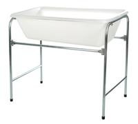 Kerbl Support sur pieds pour bac de rinçage Economique 100 L métal galvanisé