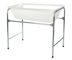 Kerbl Support sur pieds pour bac de rinçage Economique 100 L métal galvanisé