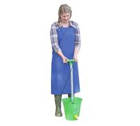 Kerbl 15286 Tablier de traite (tablier de lavage, couleur bleu, dimensions 120 x 80 cm, imperméable, longueur réglable, indéchirable et indéformable)