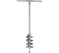 Kerbl Tarière (aide idéale pour la construction de clôtures, pré-perçage sans effort pour la fixation des poteaux, acier laqué, 70 mm) 44484