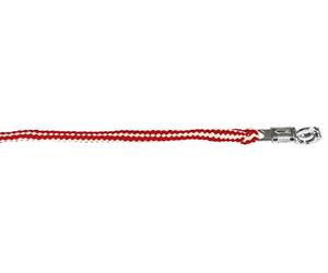 Kerbl Threaded Corde Laisse filetée Hippopotame avec Crochet Anti-Panique Mixte, Rouge-Bordeaux/Beige, Unique
