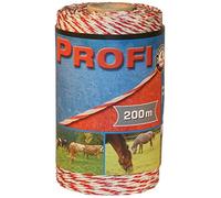 Kerbl Trace de clôture Professionnelle 6 x 0,30 TriC, 200 m, Blanc/Rouge