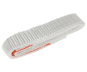 Kerbl Works 50 pièces/Carton, Sangle de Levage jetable, DIN 60005, élingue jetable, Blanche, Longueur 0,60cm, Largeur 30mm, circonférence 1,20m, Polyester, WLL 750kg