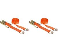 Kerbl Works - Sangle Arrim à Cliquet 2 pcs Orange, 50 mm-4 m, 4000 kg (Lot de 2)