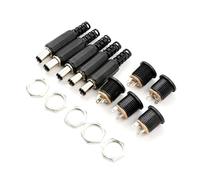KERDEJAR 10 pièces 12V 3A fiches mâles en Plastique + Prise Femelle Montage sur Panneau Jack connecteur d'alimentation CC Fournitures électriques