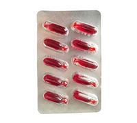 KERDEJAR 10 pièces Halloween Faux Sang Capsule pilules Vampire Horreur drôle Blague Blague Truc Cosplay Fantaisie Maquillage Accessoires