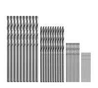 KERDEJAR Foret hélicoïdal haohao3, 40 pièces Mini Foret HSS bit 0.5mm-2.0mm Tige Droite PCB forets hélicoïdaux Ensemble Argent