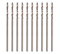 KERDEJAR Jeu de forets en Spirale haohao3, Nouveau 10 pièces 1mm M35 Tige Triangulaire HSS-Co Cobalt Foret hélicoïdal Ensemble de forets en Spirale
