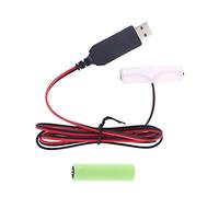 KERDEJAR LR6 AA Batterie éliminateur câble d'alimentation USB remplacer 1-4 pièces 1.5V Pile AA pour Radio Jouet électrique Horloge LED Bande de lumière Calculatrice