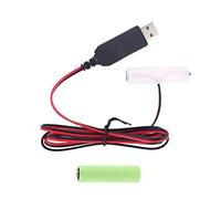 KERDEJAR LR6 AA éliminateur de Batterie 300 cm câble d'alimentation USB remplacer 1-4 pièces Pile AA pour Radio Jouet électrique Horloge LED Bande Talkie-walkie
