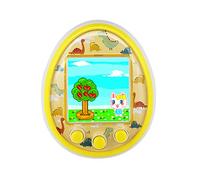 KERDEJAR Mini Jouets Électroniques pour Animaux de Compagnie 8 en 1 Virtuel Cyber USB Chargement Micro Chat pour Enfants Adultes Cadeau Jaune