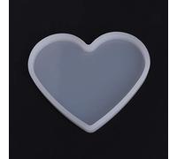 KERDEJAR Moule, Moule en Silicone en Forme de Coeur résine époxy Bricolage Fabrication de Bijoux Artisanat décorations de gâteau Grand